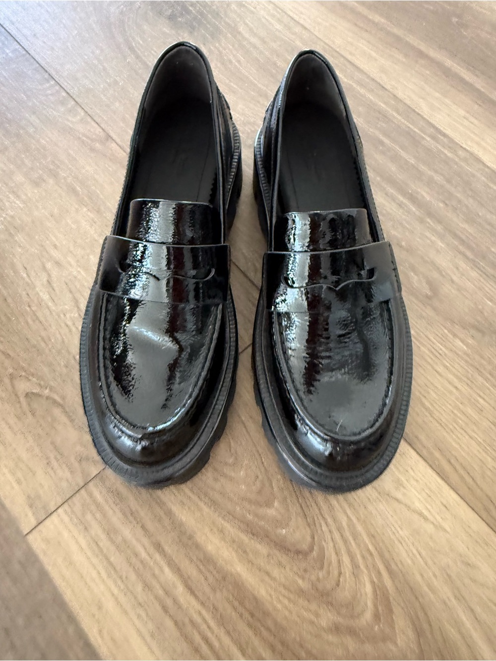 Rag & Bone Women’s  Black Patent Penny Loafers 39.5